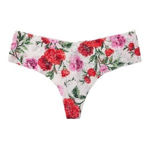 PINK VS No-Show Soft Lace Thong